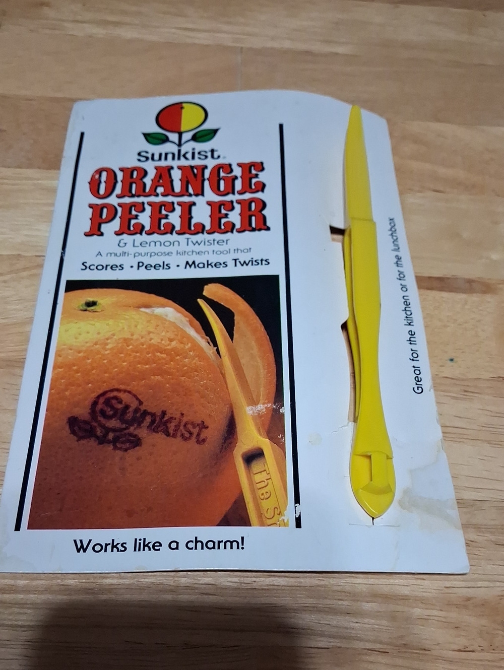 Vintage Sunkist Orange Peeler & Lemon Twister - Yellow